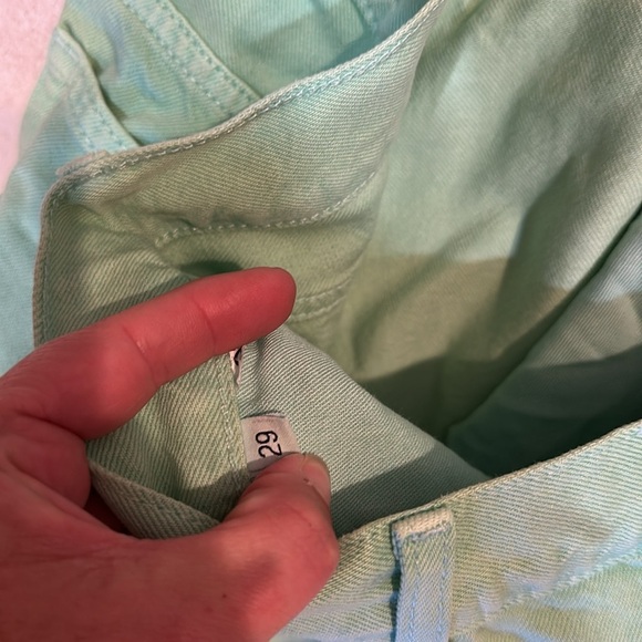 ETICA Amis Relaxed Boot Cut Jeans Dusty Aqua 29 Wide Leg Revolve Green - Picture 6 of 9